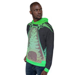 ALIEN "VISITS" BEAR Unisex Hoodie - Tokinart, LLC