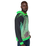 ALIEN "VISITS" BEAR Unisex Hoodie - Tokinart, LLC
