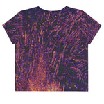 Blue Fire- Crop Tee