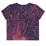 Blue Fire- Crop Tee