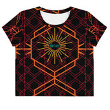 Merging Lines- Crop Tee