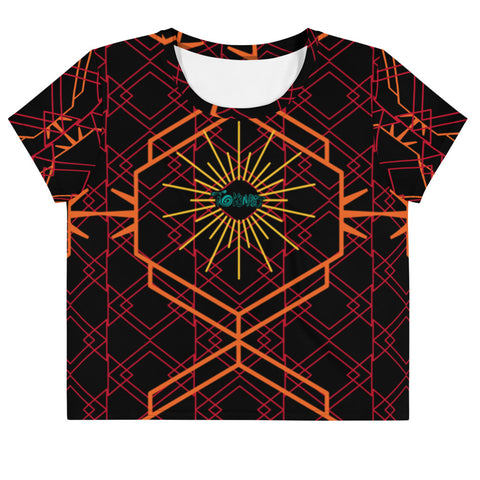 Merging Lines- Crop Tee