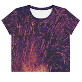 Blue Fire- Crop Tee
