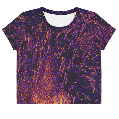 Blue Fire- Crop Tee