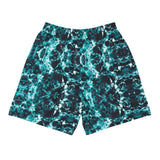 Teal Harmony- Athletic Long Shorts