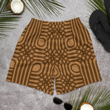 Retro Swirl- Athletic Long Shorts