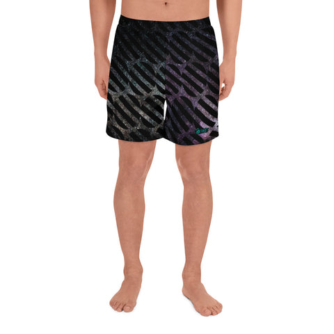 Abstract Space- Athletic Long Shorts
