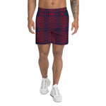 Retro- Redblue Lagoon- Athletic Long Shorts