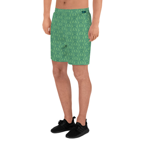 Green Peace - Athletic Long Shorts