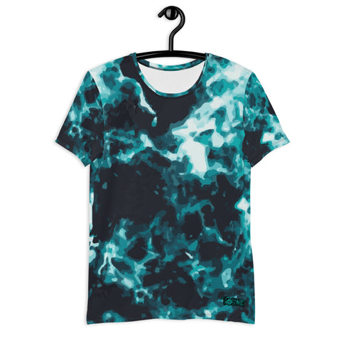Teal Lava- Athletic T-Shirt