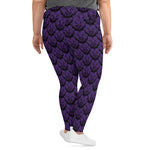 Purple Death Moth Leggings- (2x-6x)