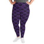 Purple Death Moth Leggings- (2x-6x)