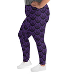 Purple Death Moth Leggings- (2x-6x)
