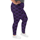 Purple Death Moth Leggings- (2x-6x)