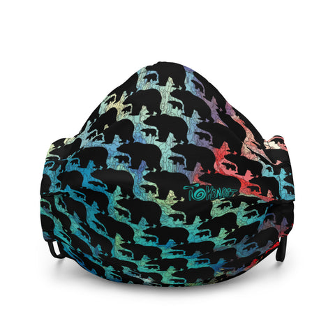 Bears on Paint- Premium face mask