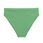 Green - Recycled Material high-waisted bikini bottom
