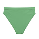 Green - Recycled Material high-waisted bikini bottom
