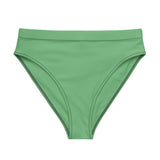 Green - Recycled Material high-waisted bikini bottom