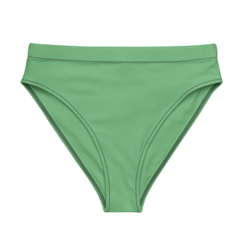 Green - Recycled Material high-waisted bikini bottom