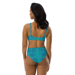 Water Ripples- Recycled Material High-Waisted Bikini Set