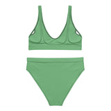Green- Recycled Material high-waisted bikini Set