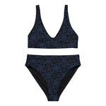 Dark Regal Recycled Material High-Waisted Bikini Set