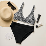 Death Moth- Recycled Material- High-Waisted Bikini