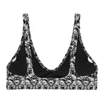 Death Moth- Recyled  Material- Padded Bikini Top