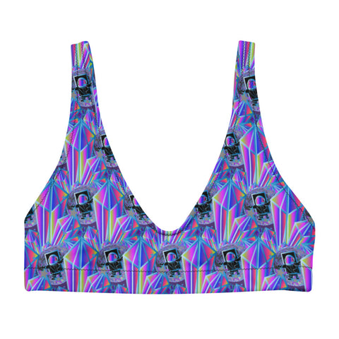 Crystal Moon- Recyled Material- Padded Bikini Top