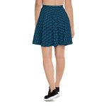 Teal and Navy Princess Crown Flow Skirt