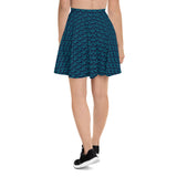Teal and Navy Princess Crown Flow Skirt