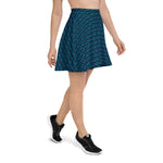 Teal and Navy Princess Crown Flow Skirt