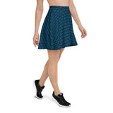 Teal and Navy Princess Crown Flow Skirt