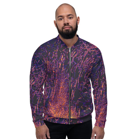 Blue Fire- Bomber Jacket