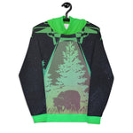 ALIEN "VISITS" BEAR Unisex Hoodie