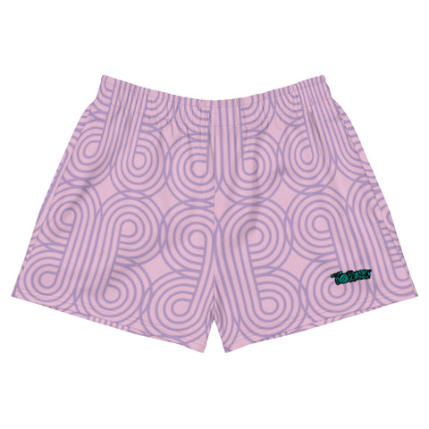 Reto Pink Swirl-  Athletic Short Shorts