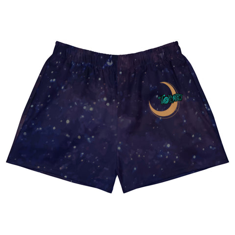 Moon in Sky-Athletic Short Shorts
