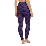 Purple Death Moth Yoga Leggings (XS- XL)