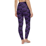 Purple Death Moth Yoga Leggings (XS- XL)