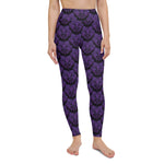 Purple Death Moth Yoga Leggings (XS- XL)