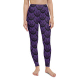 Purple Death Moth Yoga Leggings (XS- XL)