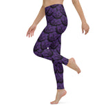 Purple Death Moth Yoga Leggings (XS- XL)