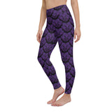 Purple Death Moth Yoga Leggings (XS- XL)