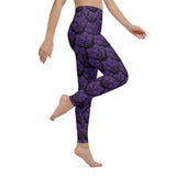 Purple Death Moth Yoga Leggings (XS- XL)