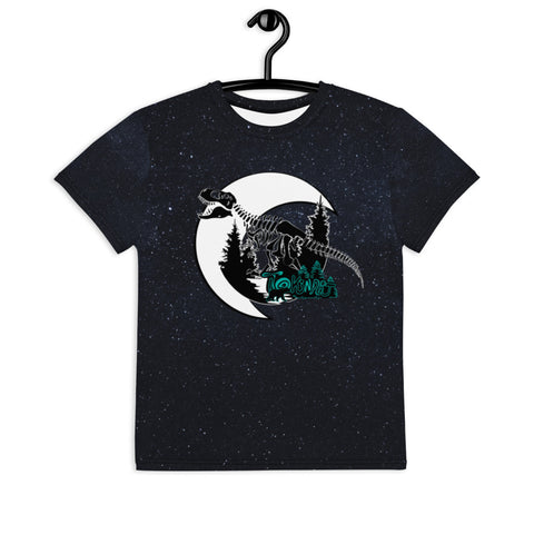 Dino and the moon- Youth T-Shirt