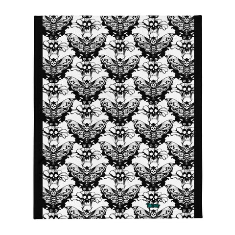 Death's-head Moth Throw Blanket - Tokinart, LLC