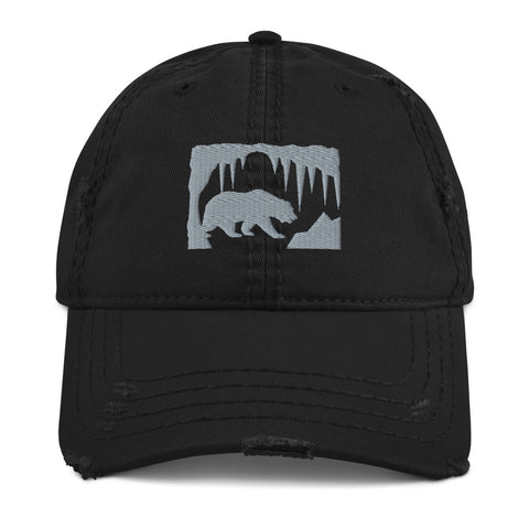 Bear in the Cave- Distressed Dad Hat