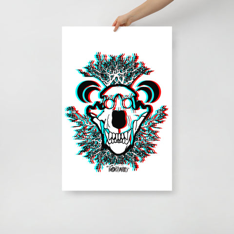 3d Bear- Poster