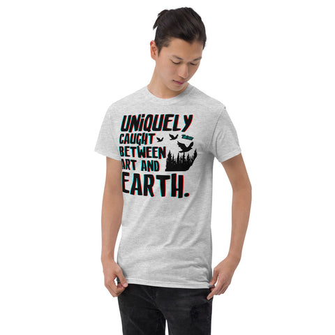Uniquley  Caught Between Art and Earth Short Sleeve T-Shirt