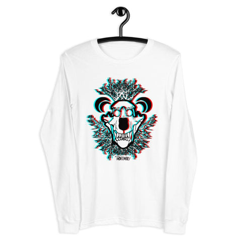 Tokin-3D Bear Skull Long Sleeve Tee - Tokinart, LLC